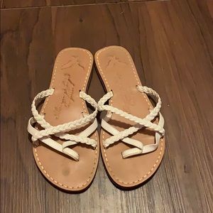 American Eagle strappy braided Sandals